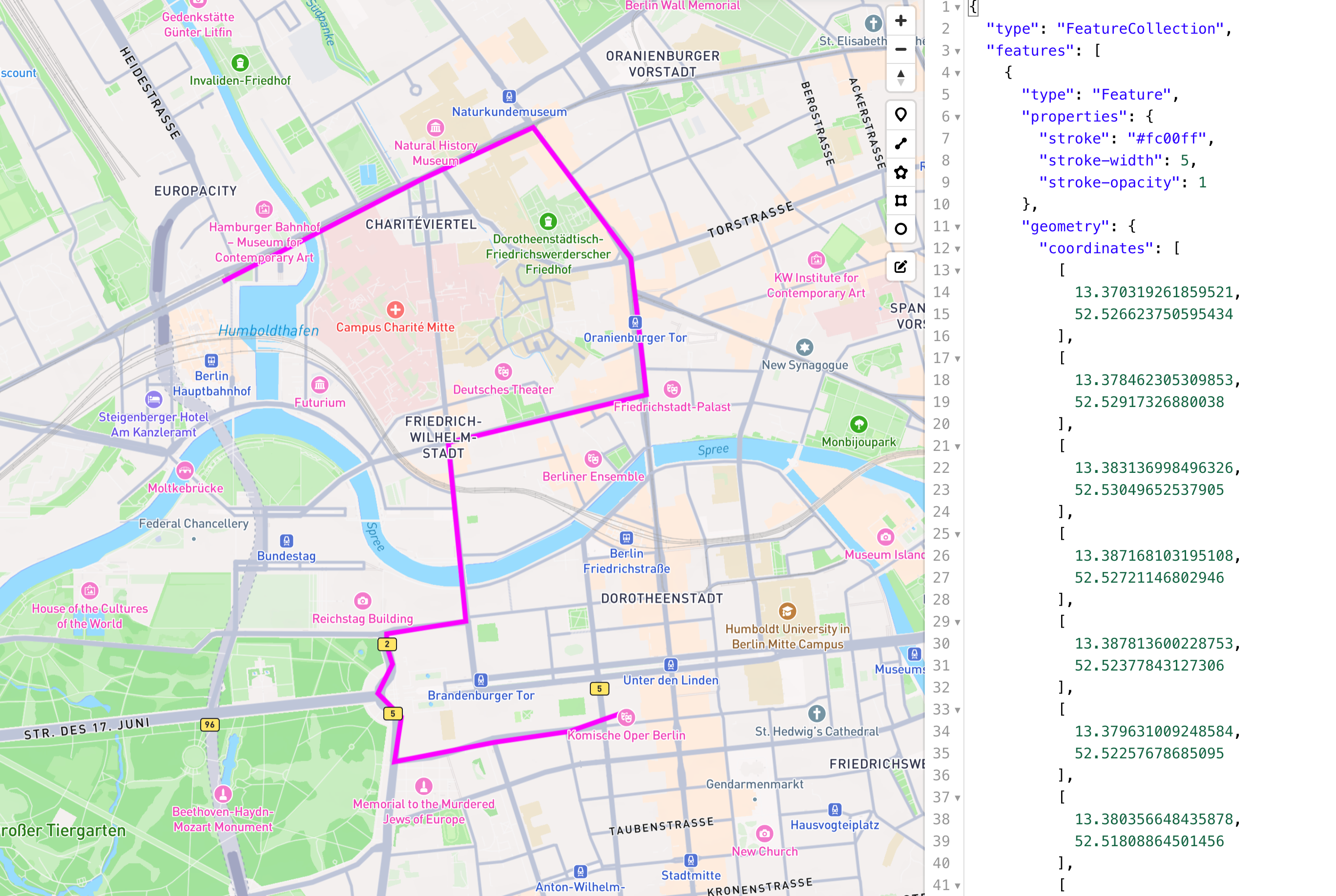 Route Polyline Example