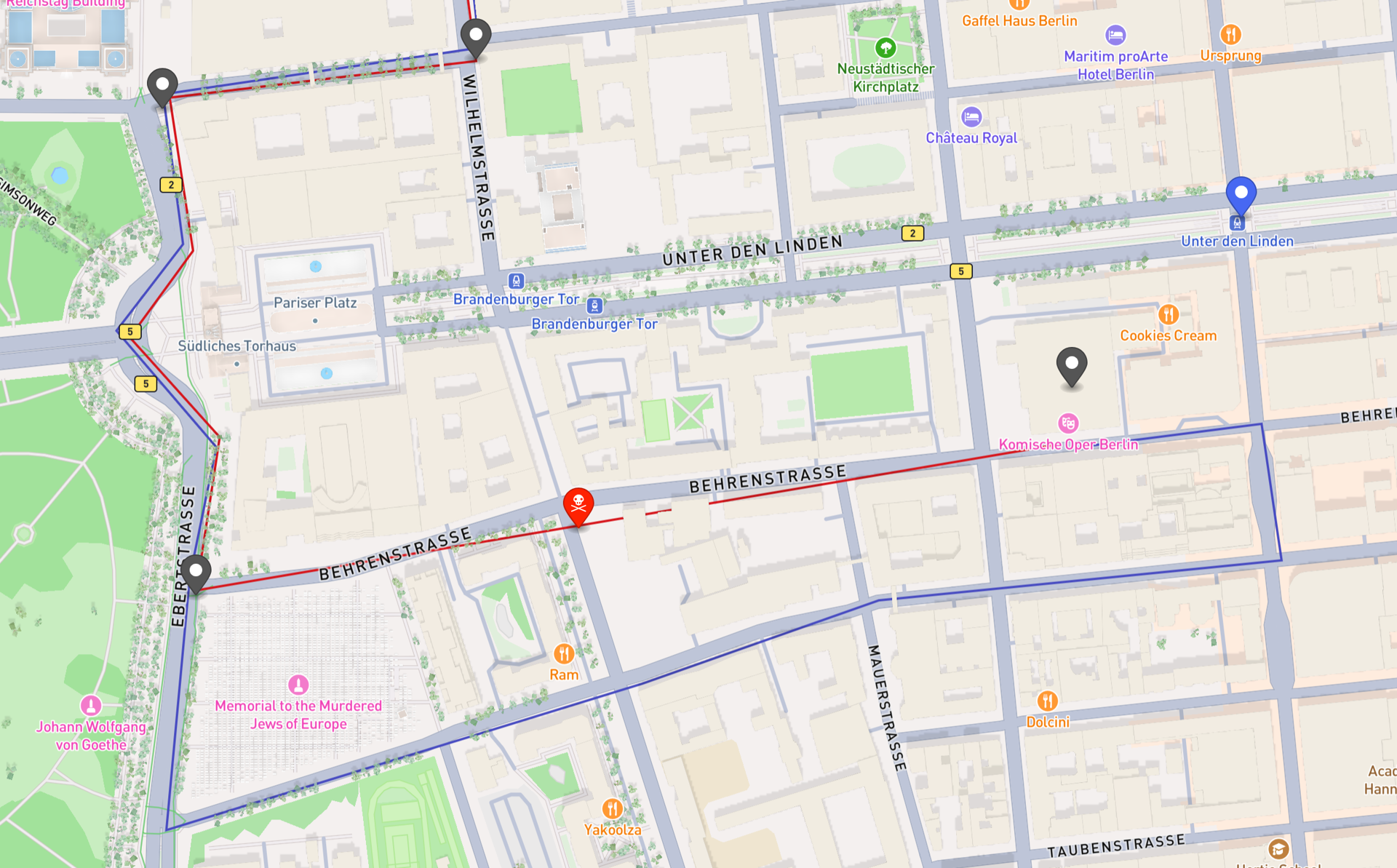 Via-Points Routing Solution